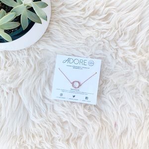 Adore Stack & Sparkle Swarovski Circle Bracelet